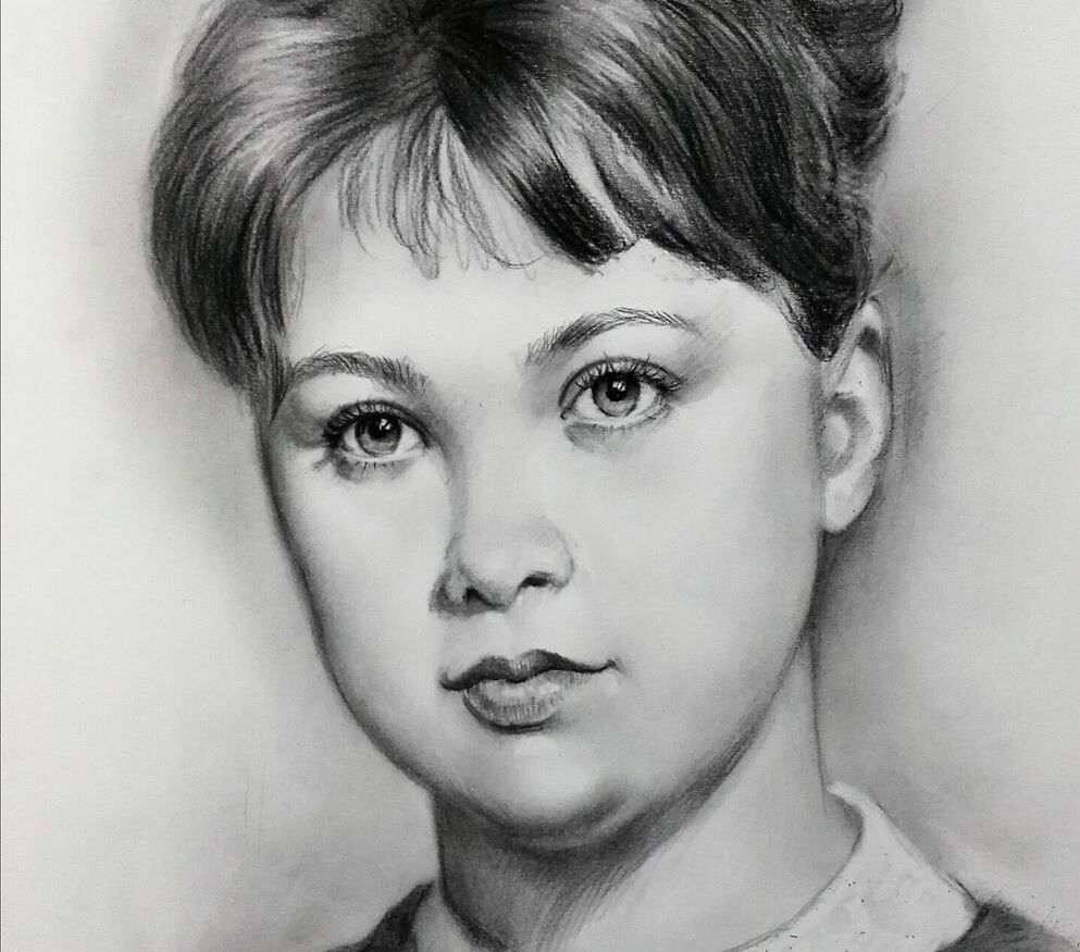портрет по фото карандашом